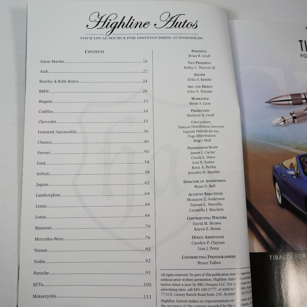 Set Of 5 Highline Autos Magazines Featuring Luxury & Sports Cars - Picture 11 of 11